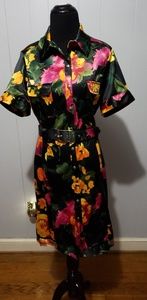 NY Collection button up dress